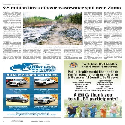 9.5 million litres of toxic wastewater spill near Zama