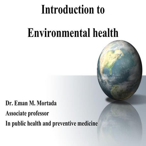 E1 introduction to enviromental health