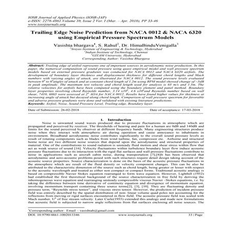 Trailing edge noise prediction from NACA 0012 and NACA 6320 using empirical p...
