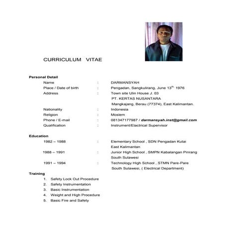 Curriculum vitae | PDF