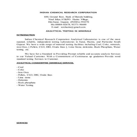 Chemical testing | PPTX