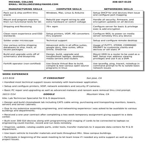 Tech Resume | PDF