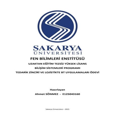 Tedarik Zincirinde BT Uygulamaları