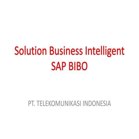 Solution Business Intelligent- linked in
