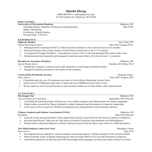 Qiushi_Zheng_Resume_11082015