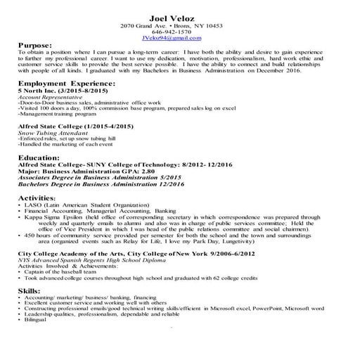 JoelVelozResume