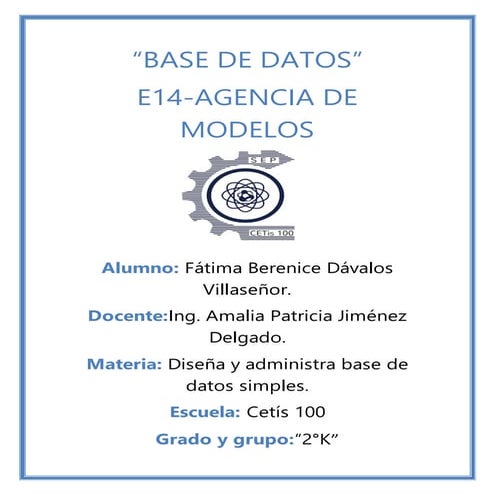 E14-AGENCIA DE MODELOS