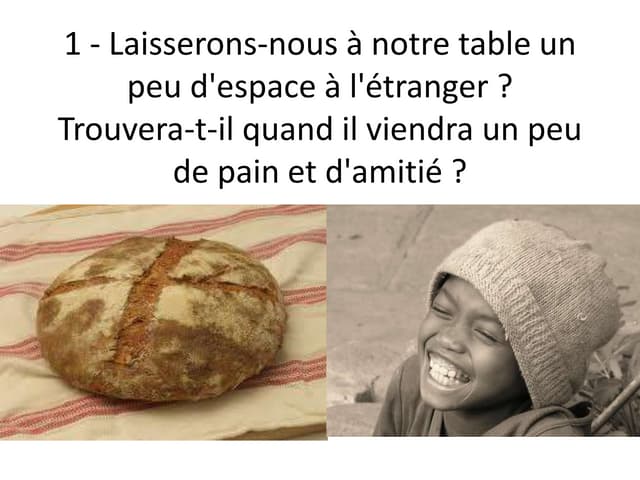 E161 Laisserons Nous A Notre Table slideshare