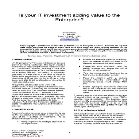 Information technology and cost optimization | PDF
