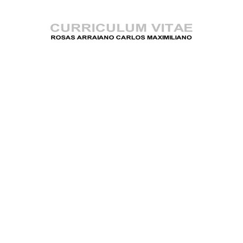 CURRICULUM VITAE 2016