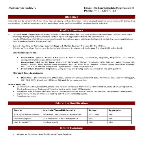 Resume_Mallikarjun