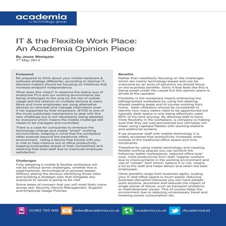 Toshiba Opinion Piece A4 2pp