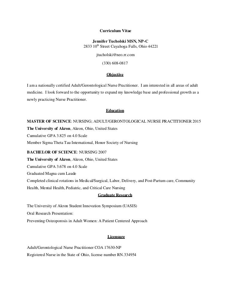 Nursing curriculum vitae example picture