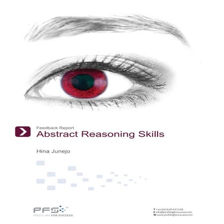 Hina_Junejo_Abstract Reasoning Skills_Feedback  Report