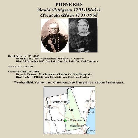 David Pettigrew and Elizabeth Alden