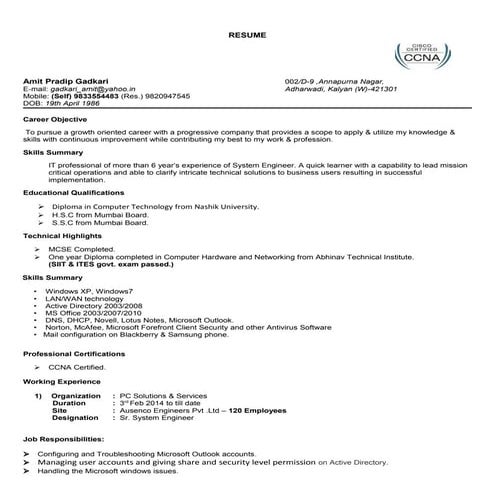 VINAY CV | DOC