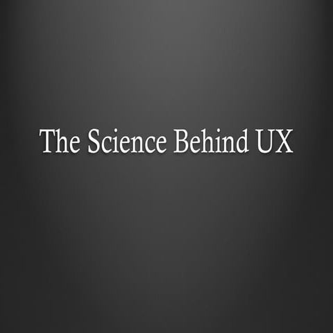 ScienceBehindUX