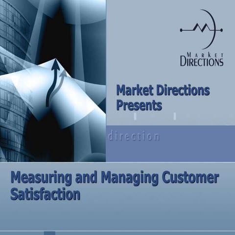 Measuring Customer Satisfaction