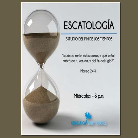 E1 Introducción a la Escatología