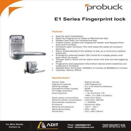 C series fingerprint_lock | PDF