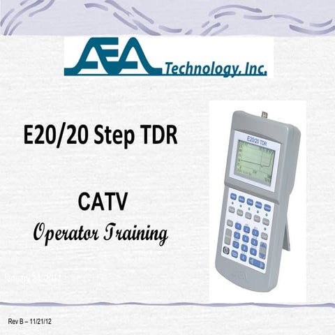E2020 TDR Telco Training | PPT