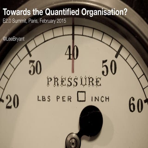Towards the Quantified Organisation