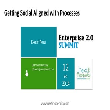 Social and business activities alignment