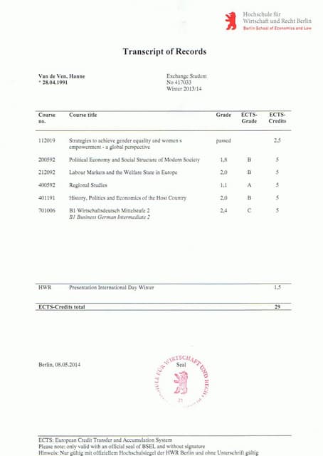 Transcript of Records Exchange Berlin.PDF