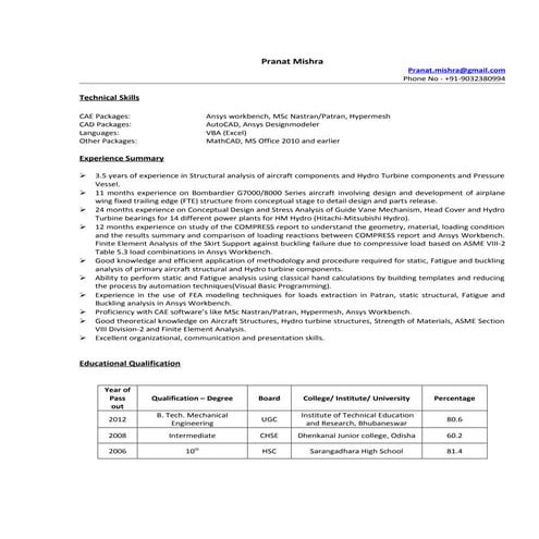 Resume_Pranat Mishra