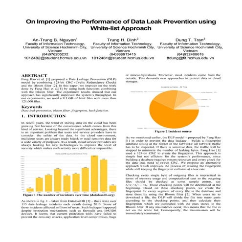 On Improving the Performance of Data Leak Prevention using White-list Approach