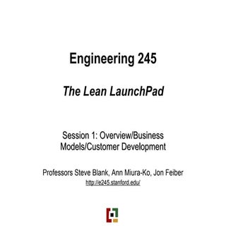 Stanford E245 Lean LaunchPad winter...