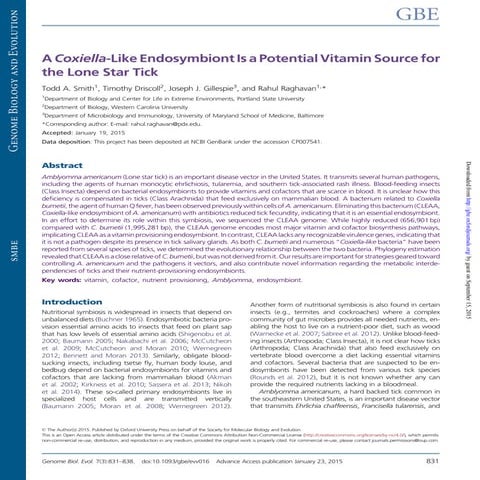 Genome Biol Evol-2015-Smith-831-8