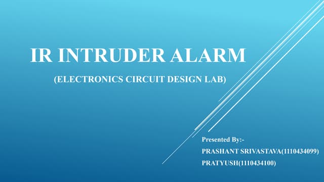 IR INTRUDER ALARM