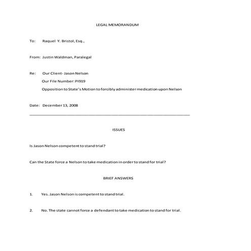 LEGAL MEMORANDUM #1 | DOCX