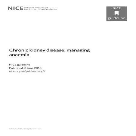 Anemia in chronic kidney disease /ANEMIA CKD | PPTX