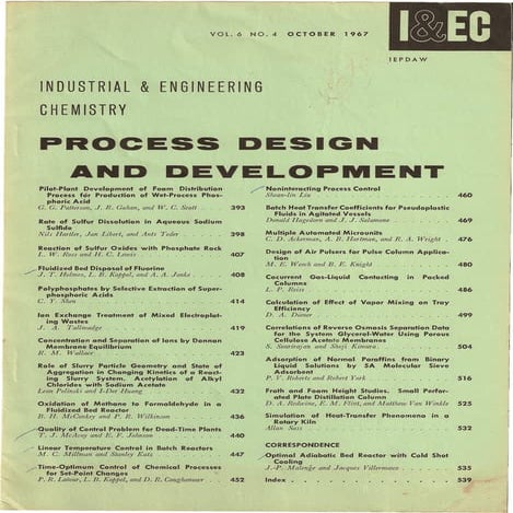 TOC I&ECPDD Oct67