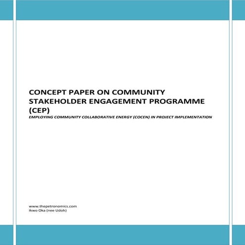 Community Stakeholder Engagement Programme(CEP)