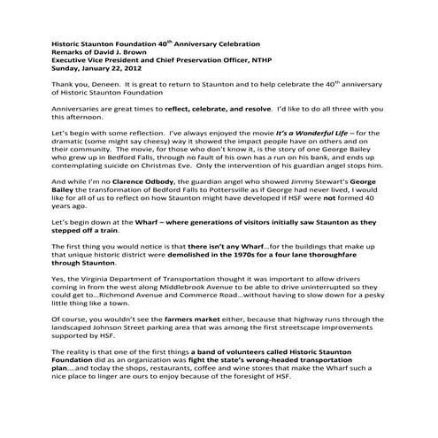 HSF 40th Anniversary Celebration 012212