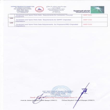 Saudi Aramco Engineering Procedures (SAEP) 5 | PDF