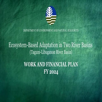 Ecosystem Based River Basin Work and Financial Plan.pptx