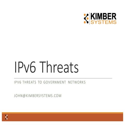 IPv6 Threat Presentation