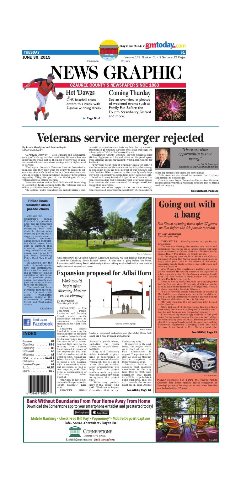 Ozaukee County News Graphic Obituaries FerisGraphics