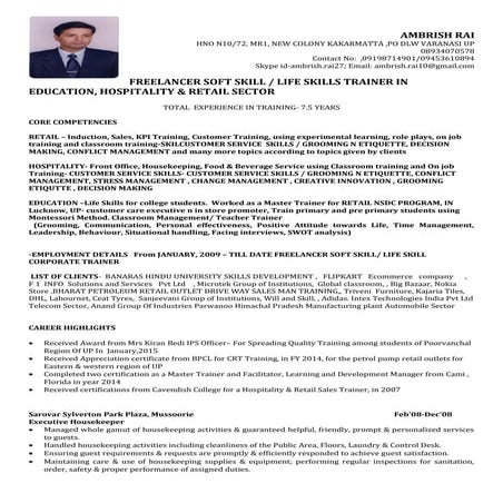 MANOJ KUMAR RAI SHARMA CV | DOCX