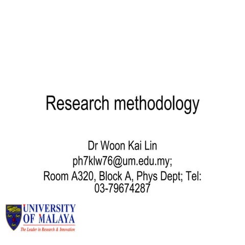 research methodology | PPT