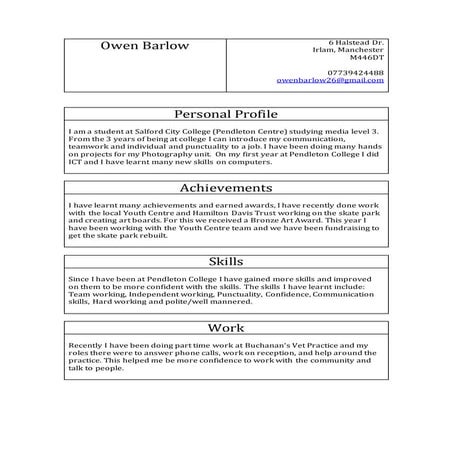 BM cv 2021 | DOCX