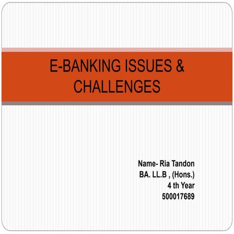 Presentation Banking