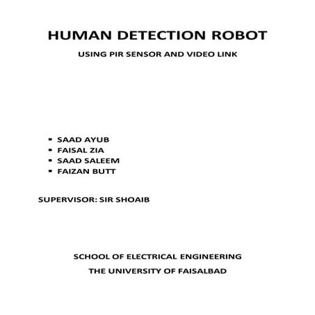 human detection robot