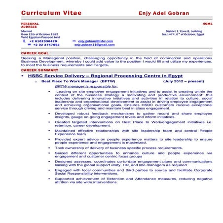 Enjy Gobran's CV 2 m