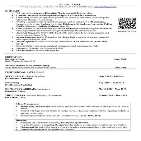 Resume NidhiChopra