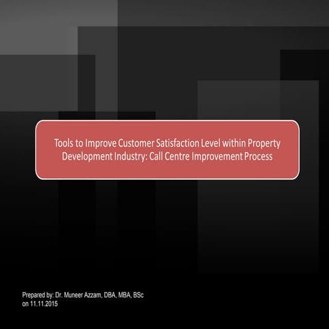 Improving Customer Care 2015 